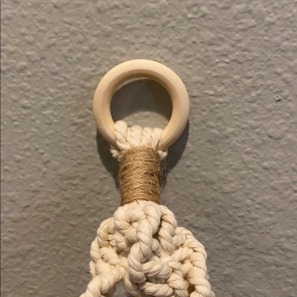 COPY - BOHO Macrame Plant hanger 26 inches Cotton - Picture 4 of 4
